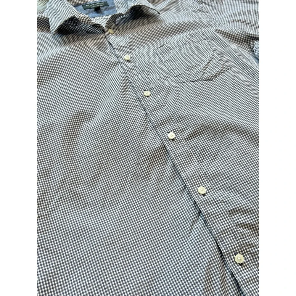 Banana Republic Soft Wash Tailored Slim Fit Work-wear Button Up Collared Size XL